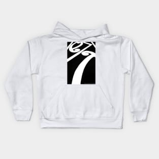 Bold effect and design in black and white. Kids Hoodie